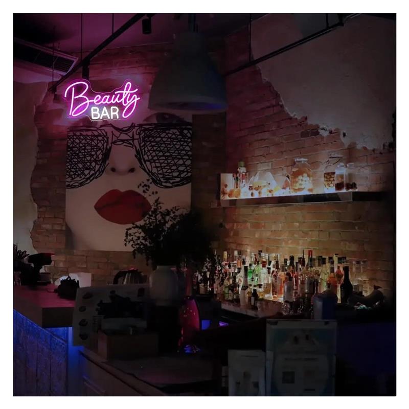 Beauty Bar Neon Sign Dimmable  - Beauty Makeup Wallpaper review and price