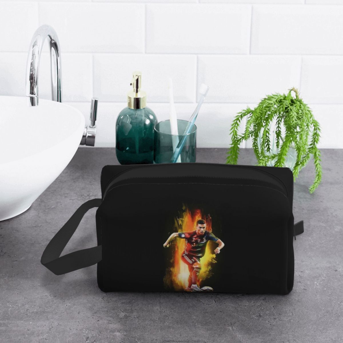 Ronaldo Wallpaper Makeup Bag C - Beauty Makeup Wallpaper review and price