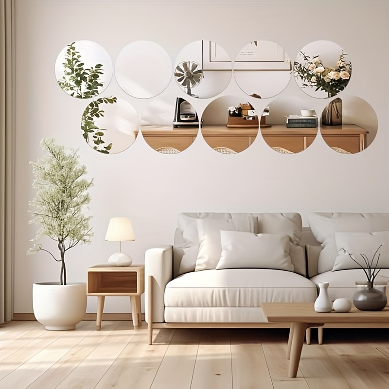 10pcs 30cm Round 2D Acrylic Mi - Beauty Makeup Wallpaper review and price