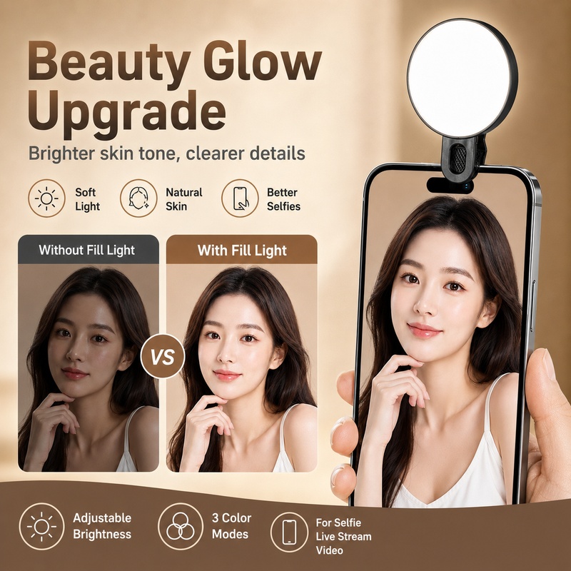 Portable RGB LED Fill Light Mi - Beauty Makeup Camera review and price