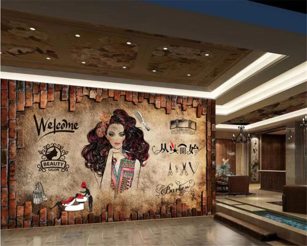 Custom Wallpaper Mural Nostalg - Beauty Makeup Wallpaper review and price