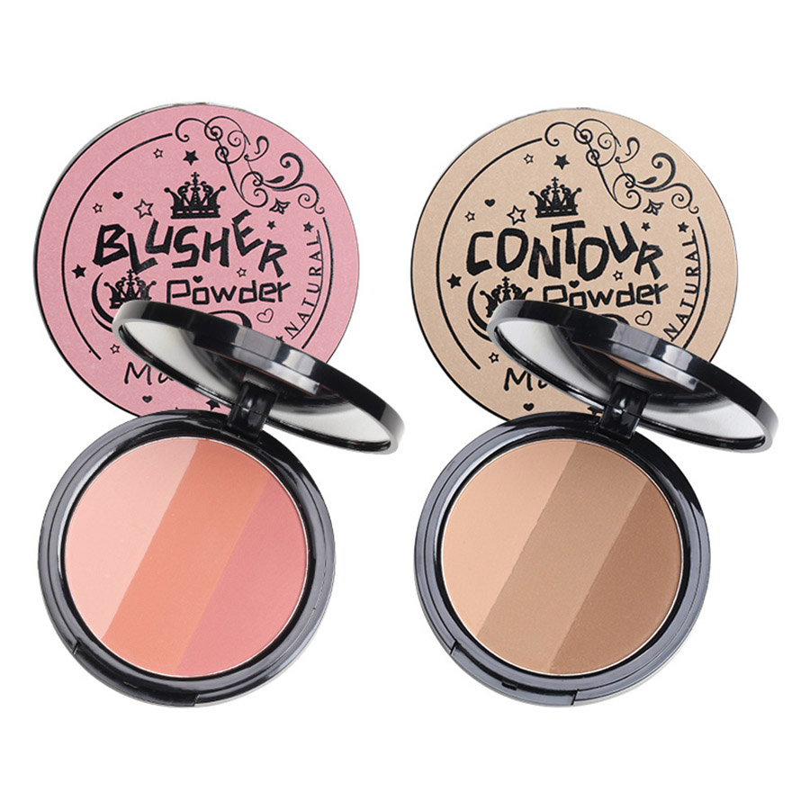 3in1 Three Colors Powder Tray  - Highlighter Bronzer Palette review and price