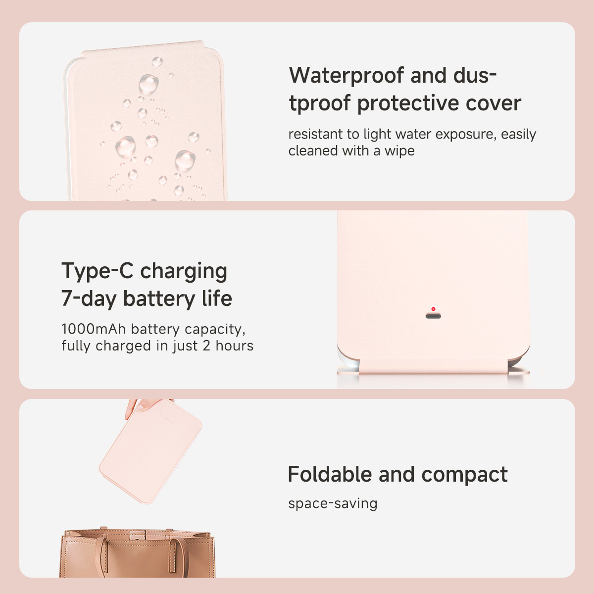 DOCO Makeup Mirror Foldable Po - Beauty Lab Makeup review and price