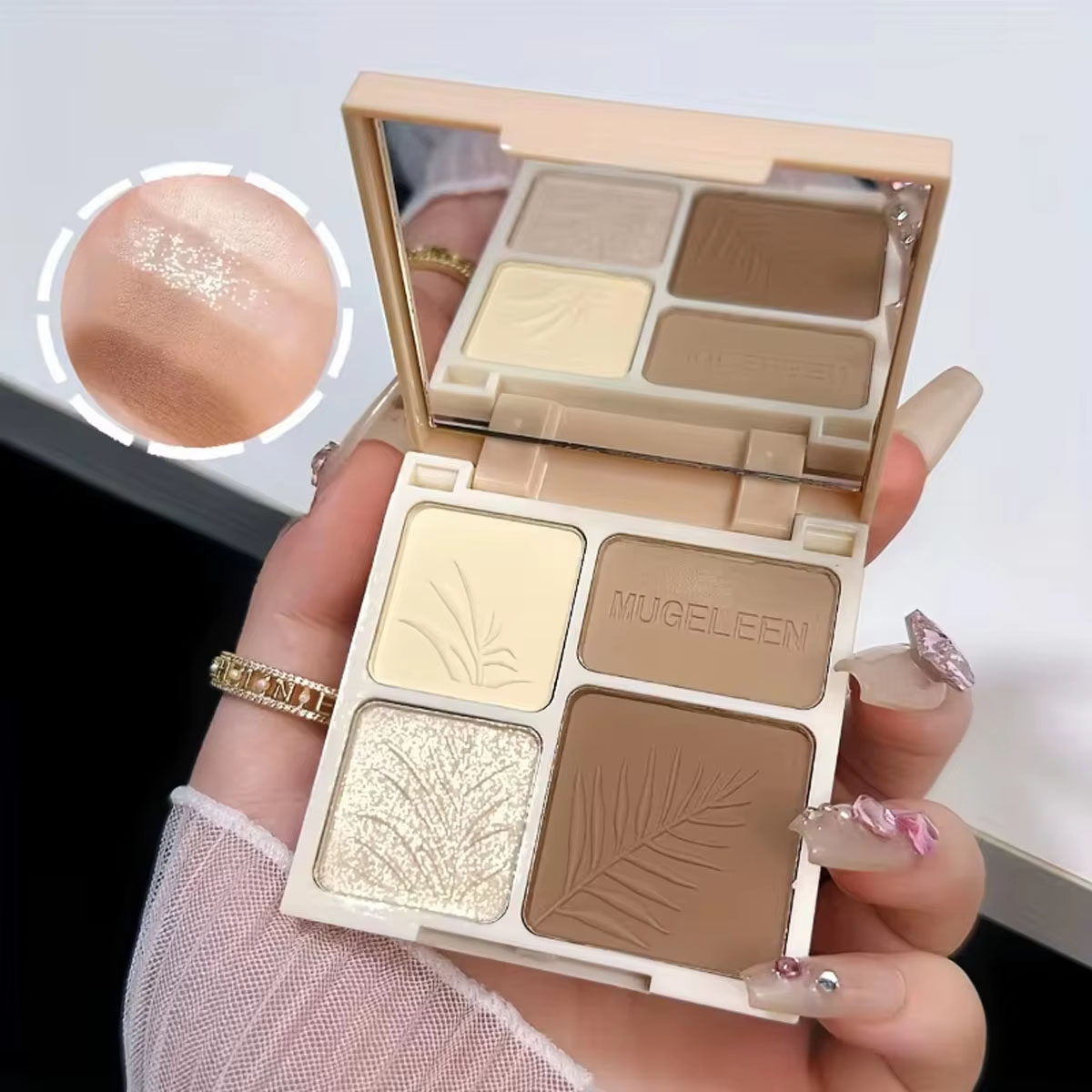 1/2PCS Four Color Retouching P - Highlighter Bronzer Palette review and price
