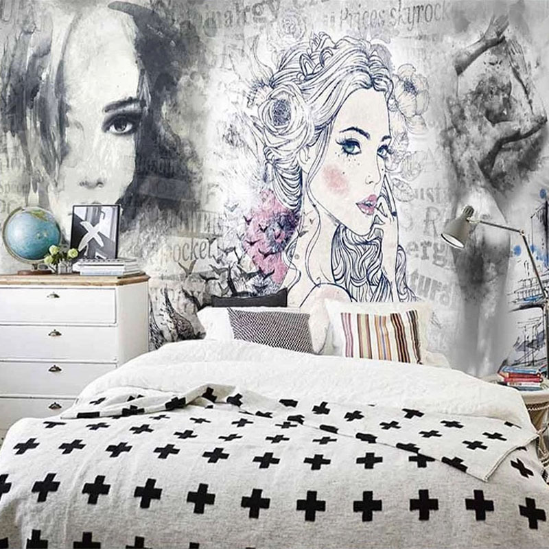 Custom 3D Mural Retro Fashion  - Beauty Makeup Wallpaper review and price