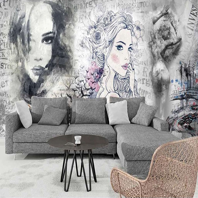 Custom 3D Mural Retro Fashion  - Beauty Makeup Wallpaper review and price