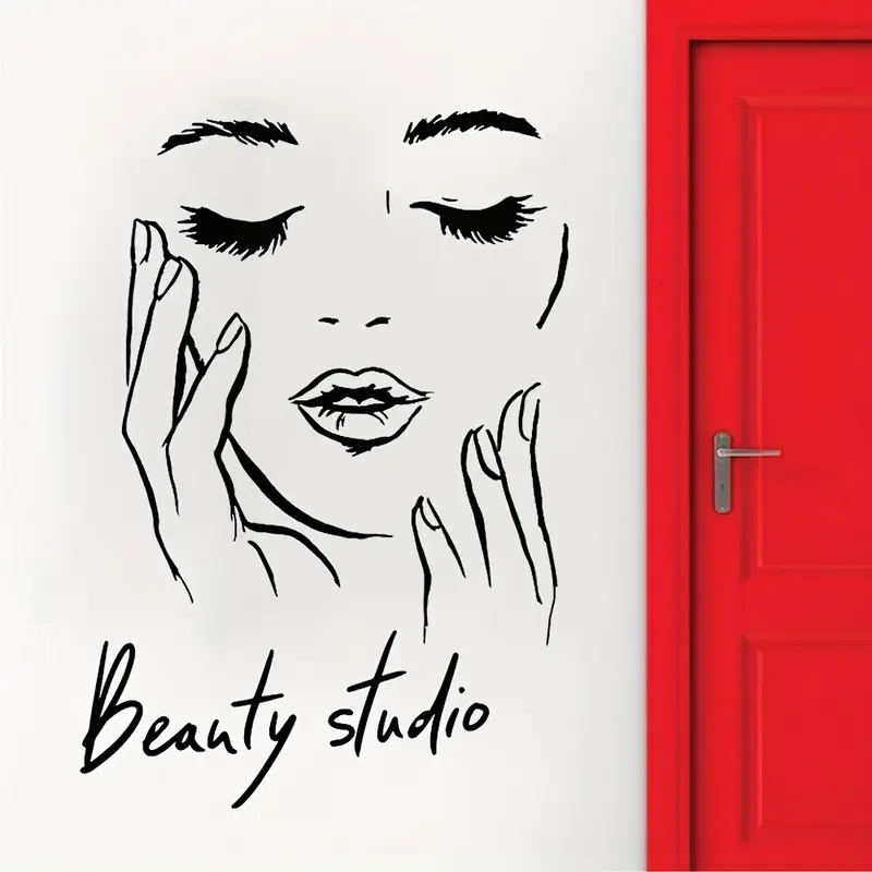 Wall Decal Featuring a Female  - Beauty Makeup Wallpaper review and price