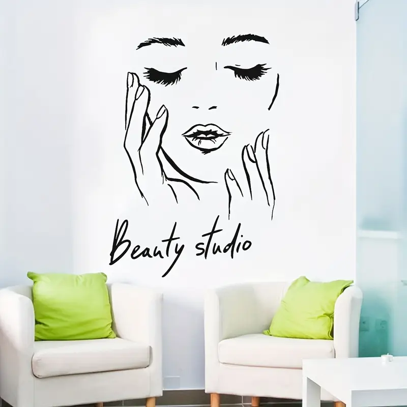 Wall Decal Featuring a Female  - Beauty Makeup Wallpaper review and price