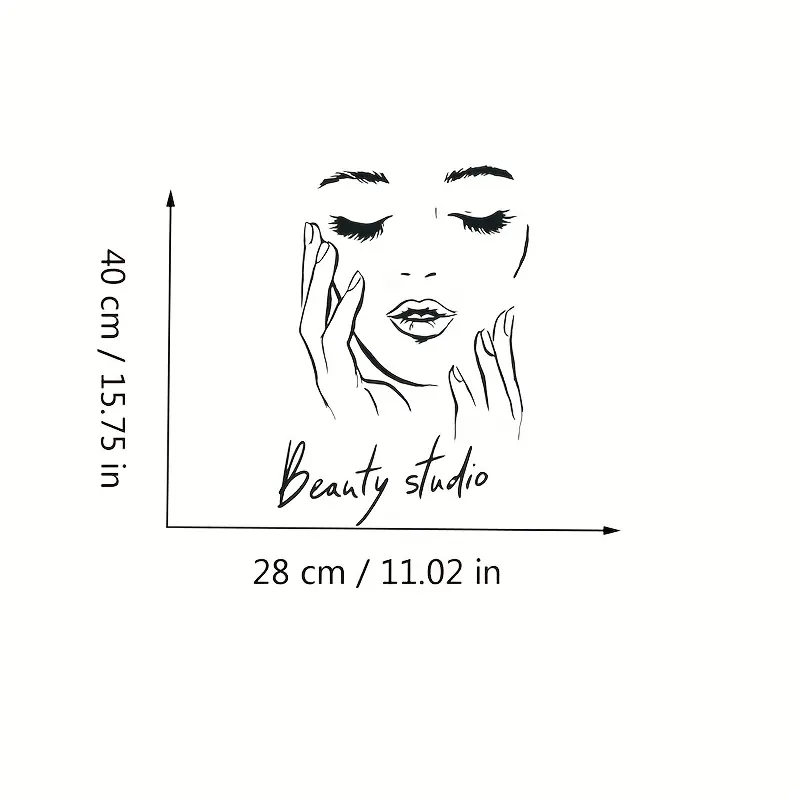 Wall Decal Featuring a Female  - Beauty Makeup Wallpaper review and price